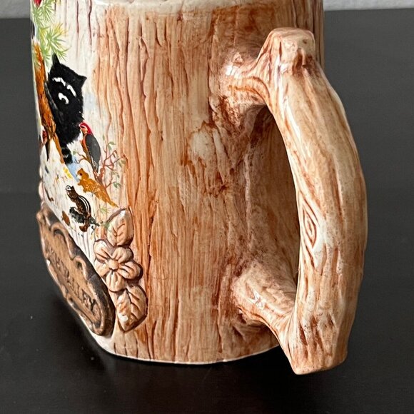 Treasure Craft Tree Trunk Death Valley Souvenir Coffee Mug Vintage 1960s - Picture 4 of 7